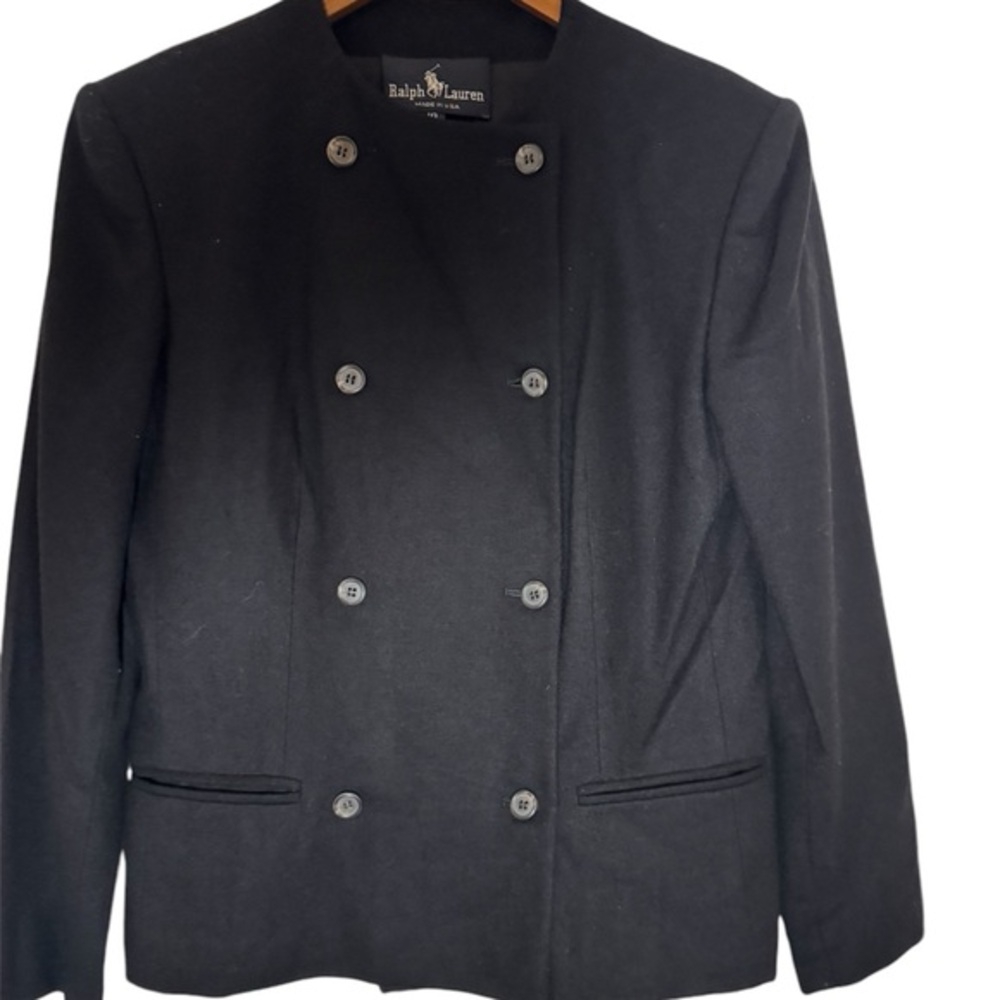 Ralph Lauren 1970’s‎ Wool Black Jacket, Size 10